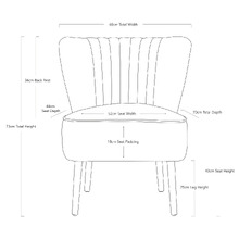 Linden Velvet Slipper Chair